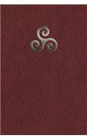 Monogram Triskele (Neopaganism) Notebook