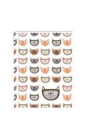 Cats Lined Green Journal