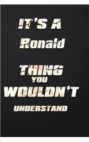 It's a Ronald Thing You Wouldn't Understand