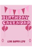 Birthday Calendar