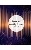 Recruiter Weekly Planner: 2020 Human Resource Weekly Organizer