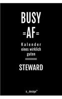 Kalender für Stewards / Steward / Flugbegleiter / Flugbegleiterin: Immerwährender Kalender / 365 Tage Tagebuch / Journal [3 Tage pro Seite] für Notizen, Planung / Planungen / Planer, Erinnerungen, Sprüche