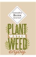 Cannabis Review Journal: Keep Track Of Taste, Rating, Costs, Symptoms Of Your Smoked Cannabis - Perfect For Passionated Weed Smoker