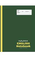 English Notebook - AmyTmy Notebook - 140 pages - 7.44 x 9.69 inch - Matte Cover