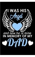 I was his Angel and now he is mine in Memory of my Dad