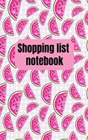 Shopping List Notebook