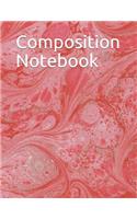 Composition Notebook: Pink Abstract Pattern Composition Notebook 100 Pages College Ruled 8.5 X 11