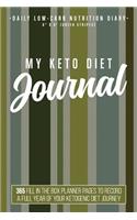 My Keto Diet Journal: Daily Low-Carb Nutrition Diary 6 X 9 (Green Stripes): 365 Fill in the Box Planner Pages to Record a Full Year of Your Ketogenic Diet Journey