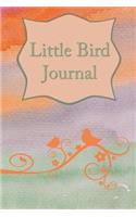 Little Bird Journal: 114 Notebook Lined and Blank Page Softcover Journal, College Ruled Composition Notebook (6x9, 114 Pages), Savanah Sky(5 Mirage)