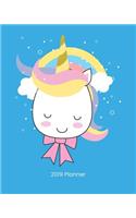 2019 Planner: Daily Weekly & Monthly Calendar Schedule Organizer to Do List (Unicorn)