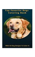 Top Favourite Dogs Coloring Book