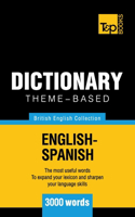 Theme-based dictionary British English-Spanish - 3000 words: (English)