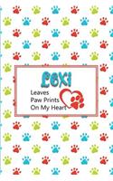 Lexi Leaves Paw Prints on My Heart: Personalized Journal for Dog Lovers with Pet's Name on Cover