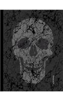 Journal: Funky Skull Theme Composition College Notebook for Every Teenager. Writing Paper Pad of 120 Pages, 8.5 by 11