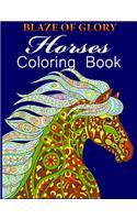 Blaze of Glory Horses Coloring Book