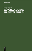 92. Verwaltungsstreitverfahren