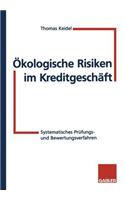 Ökologische Risiken Im Kreditgeschäft