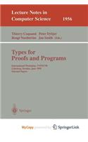 Types for Proofs and Programs