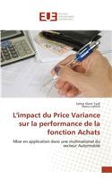 L'Impact Du Price Variance Sur La Performance de la Fonction Achats