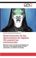 Determinación de las dimensiones de objetos 3D usando luz estructurada