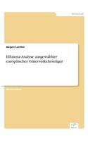 Effizienz-Analyse ausgewählter europäischer Güterverkehrsträger