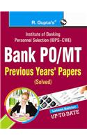 Bank PO/MT Exam Previous Years' Papers (Solved)