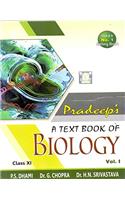 Pradeep s A text Book of Biology with value Based Questions Class XI Set of 2 Volumes