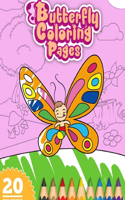 Cute Butterfly Coloring Book For Kids