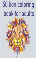 50 lion coloring book for adults