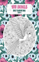 Adult Coloring Book Volume 2 - 100 Animals