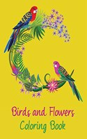 Birds and Flowers Coloring Book