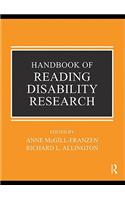 Handbook of Research on Reading Disabilities