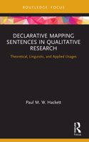 Declarative Mapping Sentences in Qualitative Research