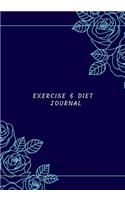 Exercise and Diet Journal: Track Eating Planner with Dairy To log & Monitor Calories Plan Meal Journal Set Diet and Exercise Goal For Optimal weight Loss to help you become th