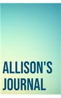Allison's Journal