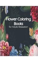 Flower Coloring Book for Adults Relaxation