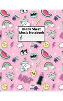 Blank Sheet Music Notebook