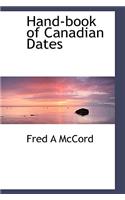 Hand-Book of Canadian Dates