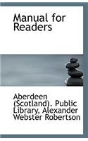Manual for Readers