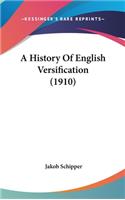 A History Of English Versification (1910)