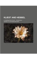 Kliest and Hebbel; A Comparative Study; The Novels