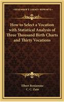 How to Select a Vocation with Statistical Analysis of Three Thousand Birth Charts and Thirty Vocations
