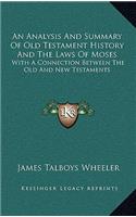 An Analysis And Summary Of Old Testament History And The Laws Of Moses