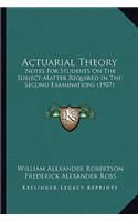 Actuarial Theory