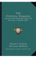 Poetical Remains