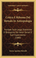 Critica E Riforma Del Metodo In Antropologia