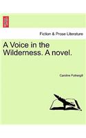 A Voice in the Wilderness. a Novel. Vol. III