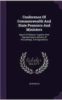 Conference Of Commonwealth And State Premiers And Ministers