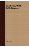 Vocabulary Of The Galla Language: (English)