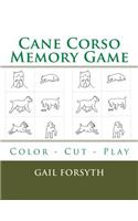 Cane Corso Memory Game: Color - Cut - Play(English)